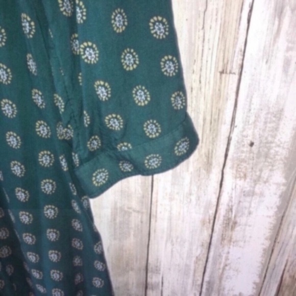 Maeve Green High Low Dot Tunic - Picture 6 of 8